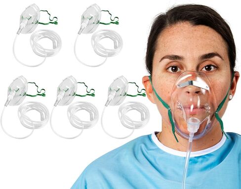 Elongated Oxygen Mask, Pack of 5 (Adult) in Saudi Arabia