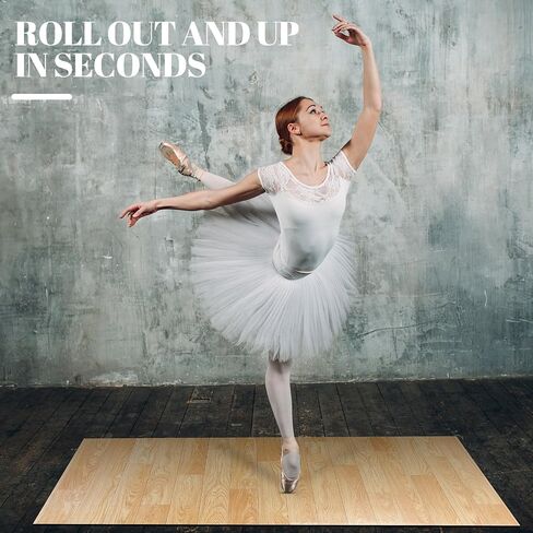 33 Inch Portable Dance Floor Smooth Flooring Ballet Floor Round Vinyl Dance Floor Mat for Home Stage Studios Kids Adults Practice Improve in Saudi Arabia