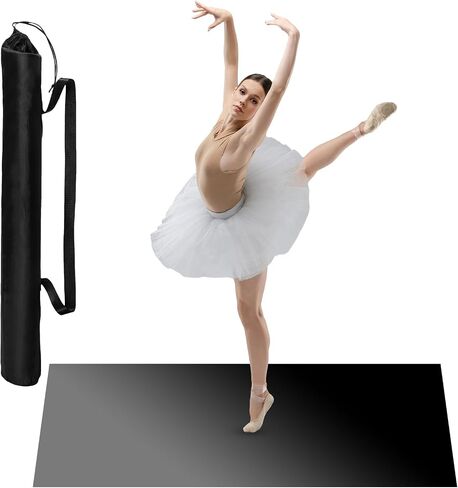 33 Inch Portable Dance Floor Smooth Flooring Ballet Floor Round Vinyl Dance Floor Mat for Home Stage Studios Kids Adults Practice Improve in Saudi Arabia
