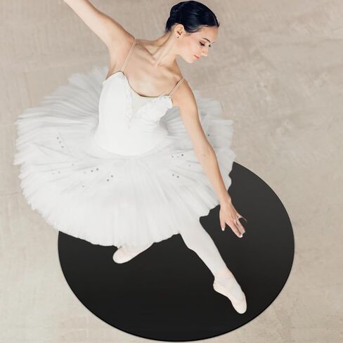 33 Inch Portable Dance Floor Smooth Flooring Ballet Floor Round Vinyl Dance Floor Mat for Home Stage Studios Kids Adults Practice Improve in Saudi Arabia