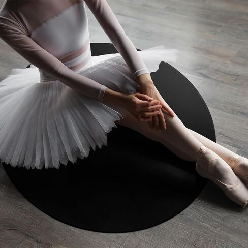 33 Inch Portable Dance Floor Smooth Flooring Ballet Floor Round Vinyl Dance Floor Mat for Home Stage Studios Kids Adults Practice Improve in Saudi Arabia