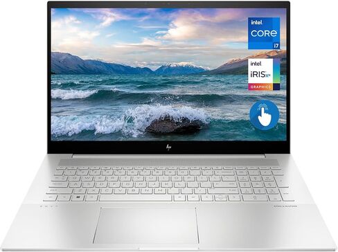 HP Envy 17.3" FHD Touchscreen Laptop, Intel Ultra 7 155H Processor, 16GB RAM, 1.28TB Storage(1TB SSD+288GB Docking Station Set), Intel Arc Graphics, Numeric Keypad, Windows 11 Pro, Glacier Silver in Saudi Arabia