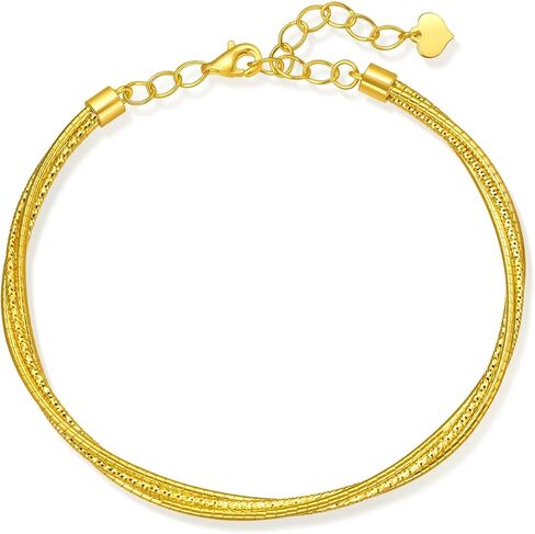 Sang Sang Sang 999 24K Solid Gold Round Bracelet Open Bangle للنساء 15 سم 95622 كيلو كل واحد تقريبًا. 12.72g الذهب in Saudi Arabia