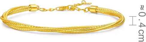 Sang Sang Sang 999 24K Solid Gold Round Bracelet Open Bangle للنساء 15 سم 95622 كيلو كل واحد تقريبًا. 12.72g الذهب in Saudi Arabia