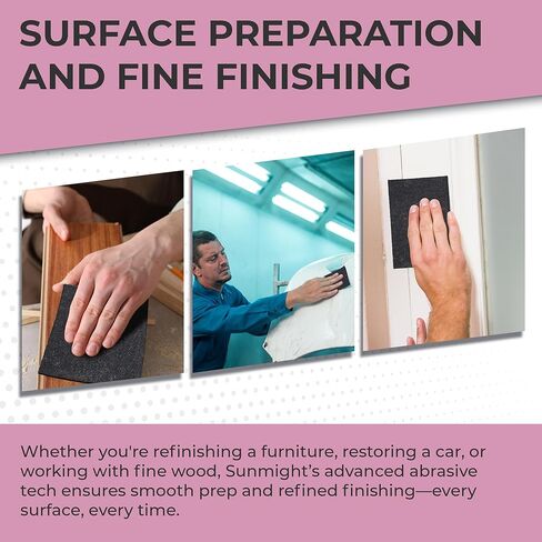 مجموعة وسادات Sunmight Flex Scuff للبيع بالتجزئة، مقاس 4.5 بوصة × 9 بوصة، وسادة رمادية، 80600R، 3 وسادات in Kuwait