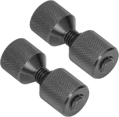 Flange Alignment Pin 2PCS Flange Alignment Pins Two Hole Thread 6061 Aluminum for 0.5 to 14in with Lightweight Ergonomic Design (Black) in Kuwait