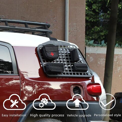 for Toyota FJ Cruiser 2007-2021 Trunk, Sundries Organizer Storage Compartment Storage Box (Outside Rear Side Window Storage Rack) in Saudi Arabia