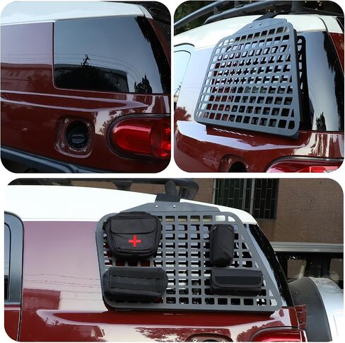 for Toyota FJ Cruiser 2007-2021 Trunk, Sundries Organizer Storage Compartment Storage Box (Outside Rear Side Window Storage Rack) in Saudi Arabia