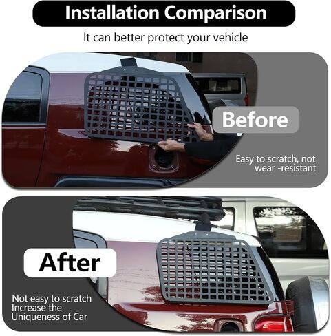 for Toyota FJ Cruiser 2007-2021 Trunk, Sundries Organizer Storage Compartment Storage Box (Outside Rear Side Window Storage Rack) in Saudi Arabia