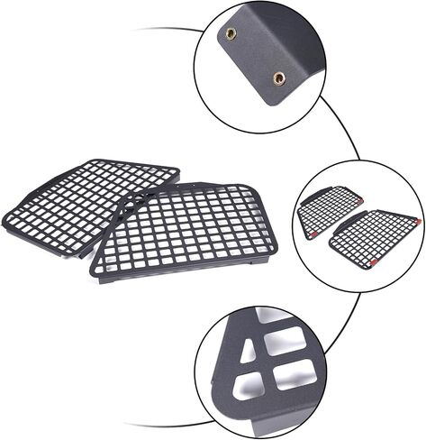 for Toyota FJ Cruiser 2007-2021 Trunk, Sundries Organizer Storage Compartment Storage Box (Outside Rear Side Window Storage Rack) in Saudi Arabia