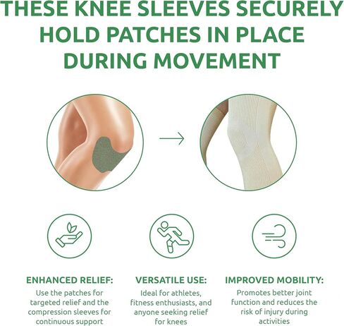 حزمة راحة الركبة: بقع عشبية دافئة (48 عدد) + بقع ركبة تسخين ذاتيا (12 عدد) مع 2 أكمامان-دعم طبيعي ، طويل الأمد للتخفيف والاسترخاء المهدئين in Kuwait