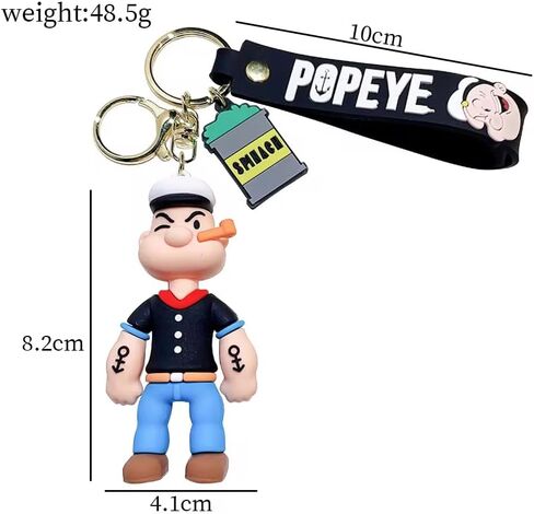 Popeye Keychain, Kids Keychain, Keychain for gift, Bag Pendant, car decoration in Saudi Arabia