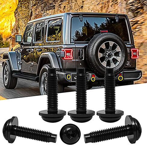 Set of 6 OEM-Style Extra Long M8 Torx Screws Bolts for 2007-2018 Jeep Wrangler JK for LED Light Brackets on Pillars, Windshield Frame, Hinges, Hard Full Doors, Hard Door Hinges, Half Doors in Saudi Arabia