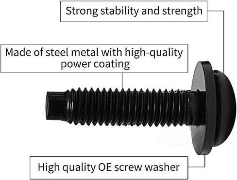 Set of 6 OEM-Style Extra Long M8 Torx Screws Bolts for 2007-2018 Jeep Wrangler JK for LED Light Brackets on Pillars, Windshield Frame, Hinges, Hard Full Doors, Hard Door Hinges, Half Doors in Saudi Arabia