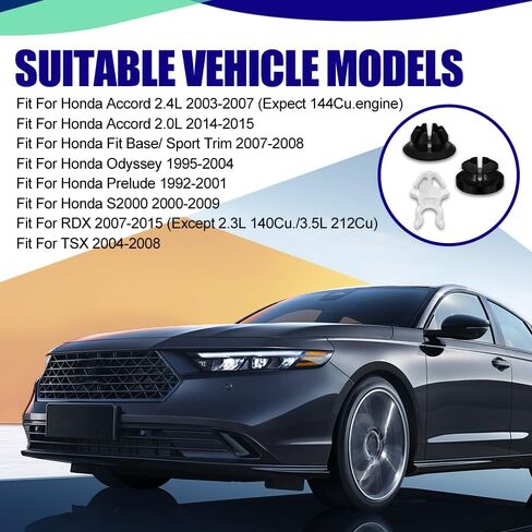 3pcs حامل قضيب الدعامة هود ، حامل محرك السيارة ، مقاطع جروم أبيض أسود ، 91503-SS0-003 91604-SD2-013 محرك السيارة مقاطع إقامة متوافقة مع Honda Accord Odyssey in Kuwait