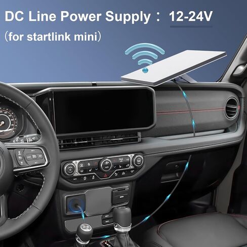 Charlink Mini Cable Car Charger to DC Power Cable 12V - محول إكسسوارات Mini Starlink Mini 24V in Kuwait