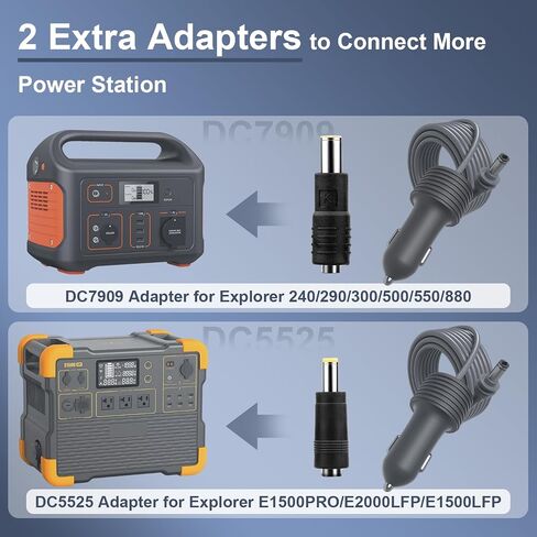 Charlink Mini Cable Car Charger to DC Power Cable 12V - محول إكسسوارات Mini Starlink Mini 24V in Kuwait