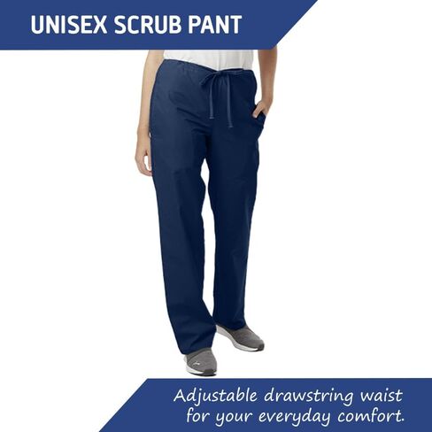 Ultrasoft Classic Scrub Pants Cargo Pants Unisex Drawstring Soft Fabric Medical Professionals- Pack of 2 in Saudi Arabia