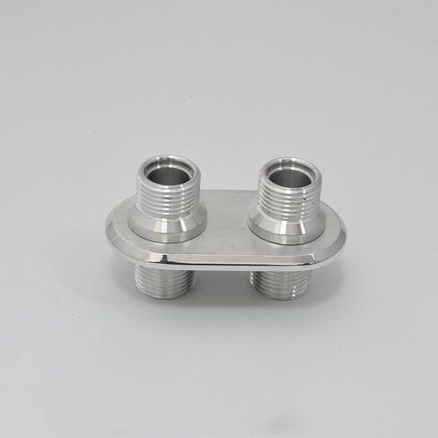 4-Port Billet Aluminum Firewall Heater & A/C Bulkhead Clear Anodized In–Line in Kuwait