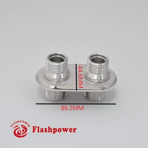 4-Port Billet Aluminum Firewall Heater & A/C Bulkhead Clear Anodized In–Line in Kuwait