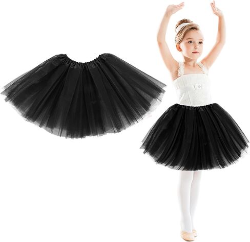 4 طبقات توتو تنورة ، تول تول للفتيات Tulle Fluffy Ballet Dress Skirt Baby Toddler Tutus in Saudi Arabia