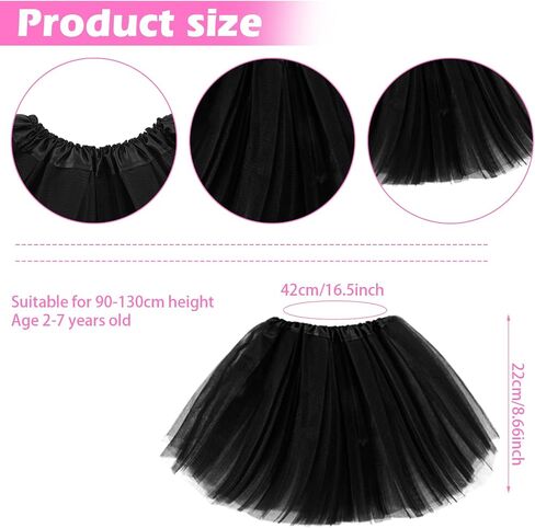 4 طبقات توتو تنورة ، تول تول للفتيات Tulle Fluffy Ballet Dress Skirt Baby Toddler Tutus in Saudi Arabia