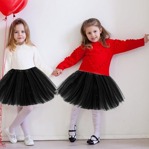 4 طبقات توتو تنورة ، تول تول للفتيات Tulle Fluffy Ballet Dress Skirt Baby Toddler Tutus in Saudi Arabia