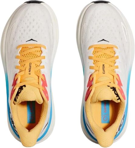 Hoka One One Clifton 9 1127896-BSW Textile Womens Trainers - Blanc De Blanc Swim Day - 10 US in Saudi Arabia