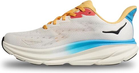 Hoka One One Clifton 9 1127896-BSW Textile Womens Trainers - Blanc De Blanc Swim Day - 10 US in Saudi Arabia