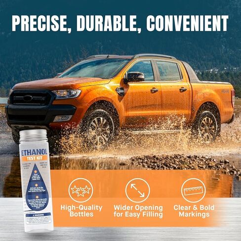 مجموعة اختبار الإيثانول القابلة لإعادة الاستخدام من فورتيفو (عبوة من قطعتين) - فتحة واسعة، ملصقات واضحة، وزجاجات متينة - نتائج دقيقة في 5 دقائق in Kuwait