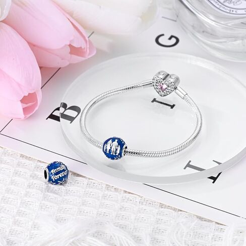 Hapour 925 Sterling Silver Charms for Bracelets Necklace European Jewelry Pendant Beads Charm for Women Mom in Saudi Arabia