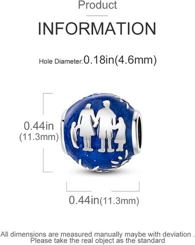 Hapour 925 Sterling Silver Charms for Bracelets Necklace European Jewelry Pendant Beads Charm for Women Mom in Saudi Arabia