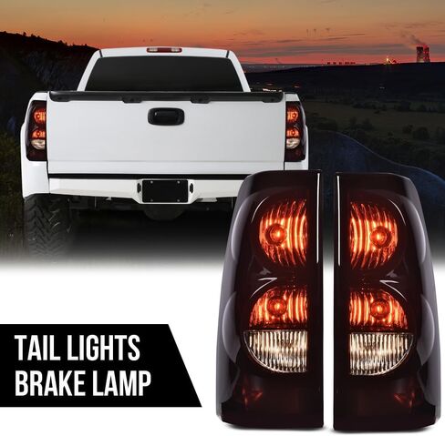G-PLUS Tail Lights w/Wiring Harness Compatible with Chevy Silverado 1500 2500 3500 2003 2004 2005 2006 19169017 19169018 luces traseras, faros traseros Rear Tail Lamp Left &RightAssembly in Kuwait