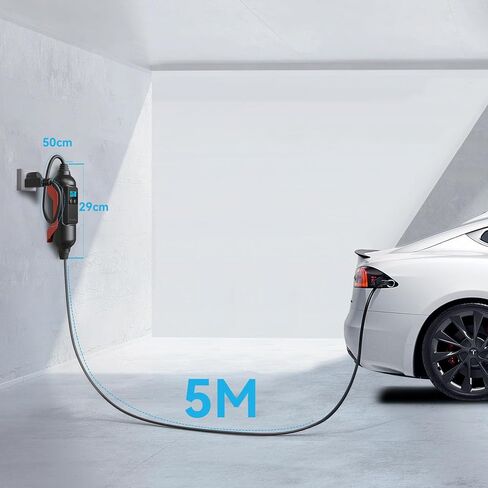 Khons Level 1 EV Charger 16amp 120V Charger Electric Charger مع محطة شحن داخلية/خارجية من كابلات 16 قدم in Kuwait