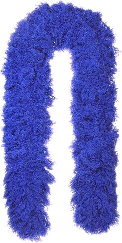 Featherless Super-Sized Faux Feather Boa (Made of Yarn) - U.S. Patent # D814,740. Cut to Length. Made in America in Saudi Arabia