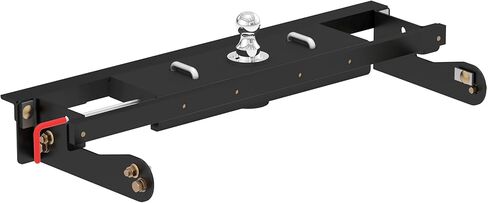 CURT 60680 Double Lock EZr Gooseneck Hitch, 2-5/16-In. Flip-Over Ball 30K, Fits Select Chevrolet Silverado, GMC Sierra 2500, 3500 HD, Black in Saudi Arabia