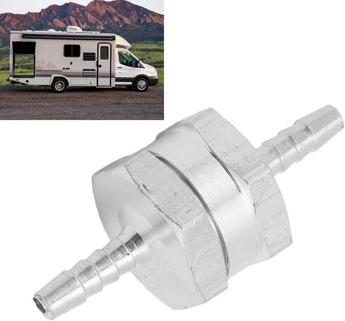 Non Return One Way Check Valve Aluminum Alloy Universal for Fuel Gasoline Oil Petrol Water (4mm) in Saudi Arabia