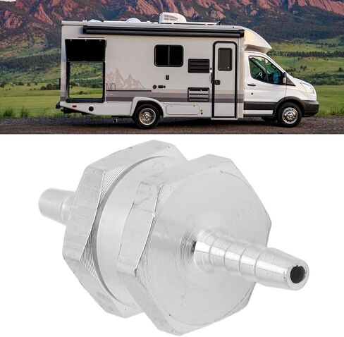 Non Return One Way Check Valve Aluminum Alloy Universal for Fuel Gasoline Oil Petrol Water (4mm) in Saudi Arabia
