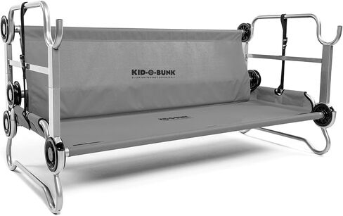 قرص O-Bed Kid-O-Bunk مع منظمين جانبيين، أسود in Kuwait