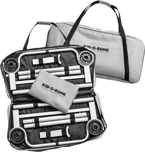 قرص O-Bed Kid-O-Bunk مع منظمين جانبيين، أسود in Kuwait