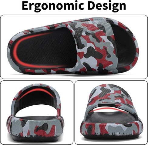 Boys and Girls Cloud Wide Slides for Kids – Non-Slip Summer Slippers Lightweight Beach, Pool, and Indoor Shower Sandals in Kuwait