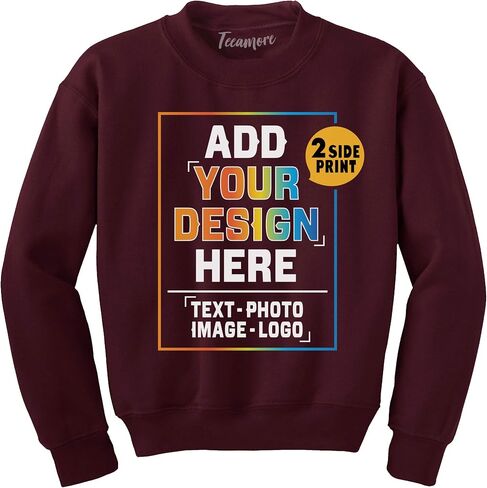 TEEAMORE Custom Youth Sweatshirt - Personalized Sweatshirt For Boys & Girls in Kuwait