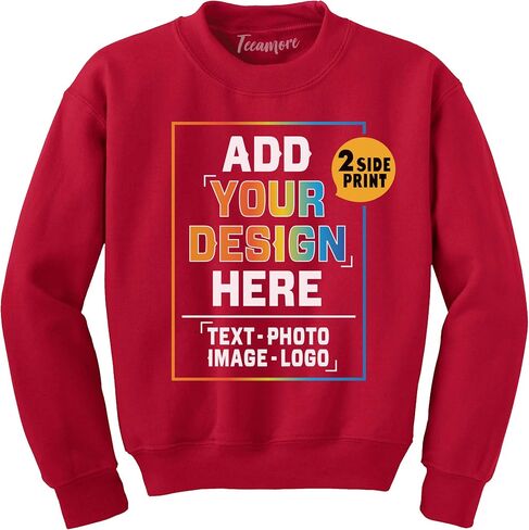 TEEAMORE Custom Youth Sweatshirt - Personalized Sweatshirt For Boys & Girls in Kuwait