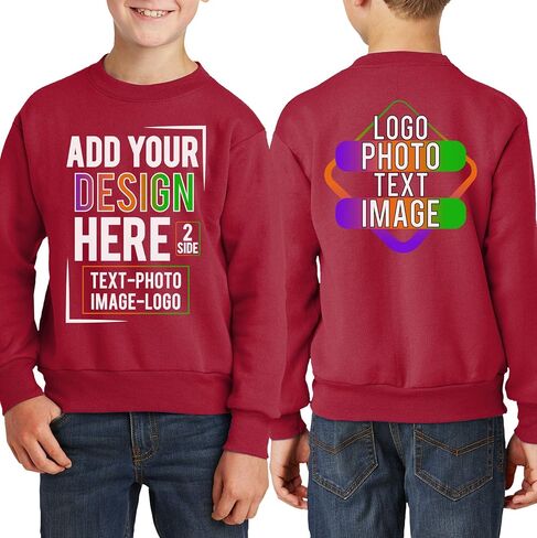TEEAMORE Custom Youth Sweatshirt - Personalized Sweatshirt For Boys & Girls in Kuwait