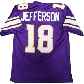 Custom Stitched Justin Jefferson Youth Purple Jersey Size Youth Small in Kuwait