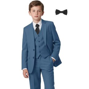 Boys Suit for Kids 6 Pieces Formal Dresswear Set Teen Boys Tuxedo Suits for Wedding Graduation in Saudi Arabia