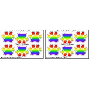 1-3/4 بوصة × 1-3/4 بوصة 6 مغناطيس سيارة صغير، قوس قزح in Kuwait