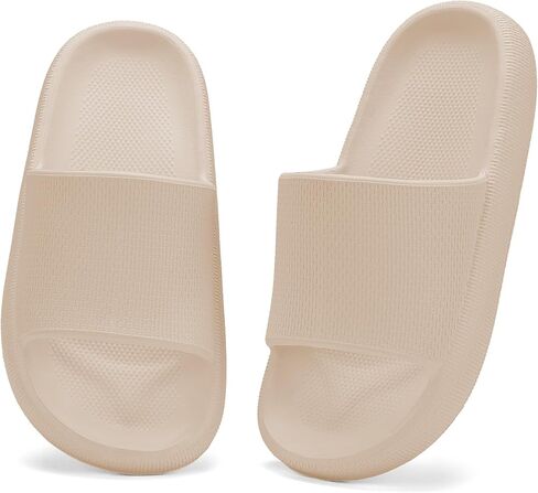 Boys and Girls Cloud Wide Slides for Kids – Non-Slip Summer Slippers Lightweight Beach, Pool, and Indoor Shower Sandals in Kuwait