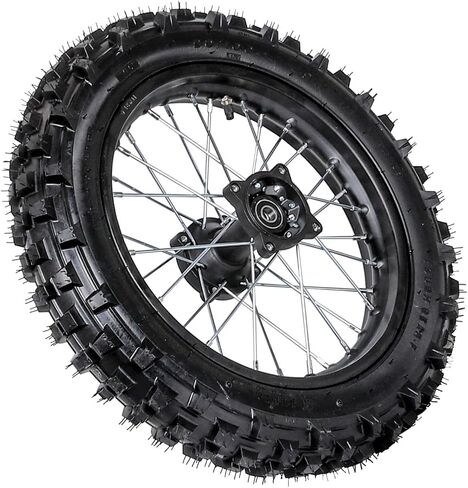 90/100-14 Rear Wheel for Dirt Bike – 1.85 x 14" Rim, Tube-Type Tire – 15mm Bearing, Fits 70cc 90cc 110cc 125cc 150cc 160cc Dirt Pit Bike, Monkey Bike, Scooter, Offroad Motorcycle in Kuwait