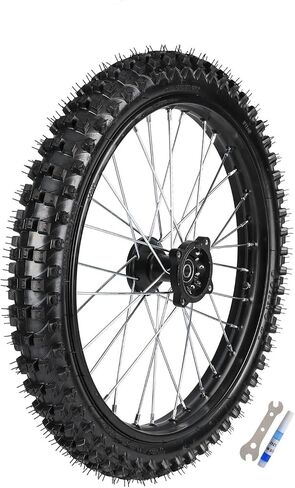 90/100-14 Rear Wheel for Dirt Bike – 1.85 x 14" Rim, Tube-Type Tire – 15mm Bearing, Fits 70cc 90cc 110cc 125cc 150cc 160cc Dirt Pit Bike, Monkey Bike, Scooter, Offroad Motorcycle in Kuwait